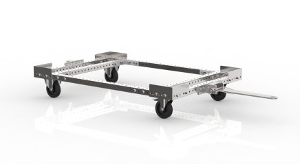 Chassis for EURO pallet with drawbar 24021102 - 1