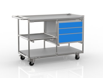Tailor-made tubular system workshop trolley with container 22082105 - 5