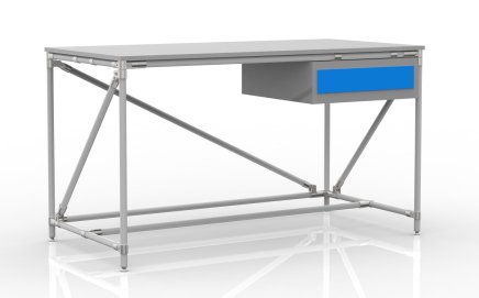 Workshop table with container with one drawer width 1500 mm, 24040537 - 1