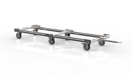 Chassis for two EURO pallets with drawbar 24021502 - 1