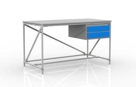 Container workshop table with two drawers width 1500 mm, 24040538 - 1
