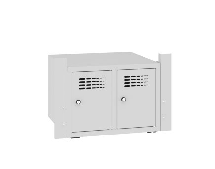 Shoe rack SNB 323 W for economy benches - 1