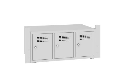 Shoe rack SNB 333 W for economy benches - 1