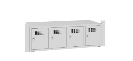 Shoe rack SNB 343 W for economy benches - 1