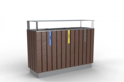 Outdoor trash can Recyclate IV. maintenance-free - 1