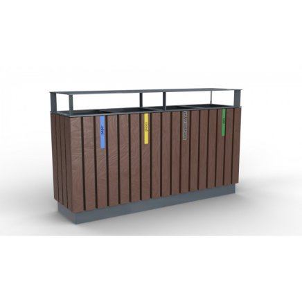 Outdoor trash can Recyclate VI. maintenance-free - 1