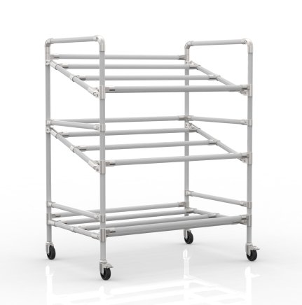 Rack trolley for crates width 972 mm, 24040230 - 1