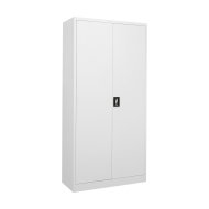 Sheet metal shelf cabinet with inserted door C01 white - 1
