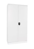 Sheet metal shelf cabinet with loaded doors C02 white - 1