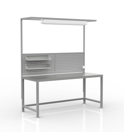 Welded Workshop Table with Extension 23080101 - 1
