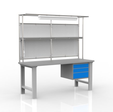Height-adjustable workshop table with extension 24081903 - 4