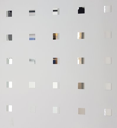 Grey perforated panel - 1