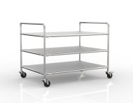 Antistatic shelf trolley with three shelves, 24040236 - 1