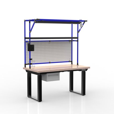 Electric height-adjustable desk with a container and one drawer 24111934 - 3