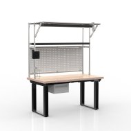 Electric height-adjustable desk with a container and one drawer 24111934 - 4