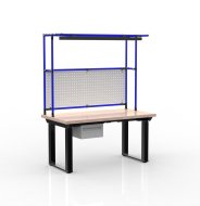 Electric height-adjustable desk with a container and one drawer 24111937 - 3