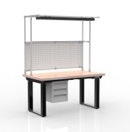 Electric height-adjustable desk with a container and three drawers 24111938 - 1