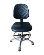 Antistatic ESD workshop chair with circle and glides E04H - 1