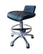 Workshop stool  with circle and glides E01H - 1