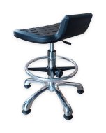 Workshop stool  with circle and glides E01H - 2