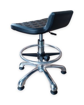 Workshop stool  with circle and glides E01H - 2