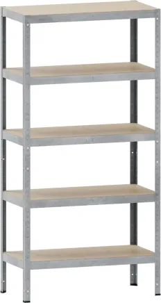 Kovona Screwless rack 150 kg with laminate shelves type N285P1 RAL 7035 - 1