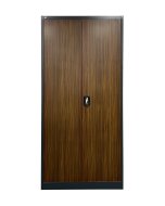 Sheet metal shelf cabinet with inserted door C01
