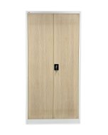 Sheet metal shelf cabinet with inserted door C01
