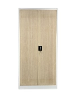 Sheet metal shelf cabinet with inserted door C01