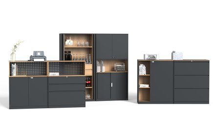 Cabinet with hinged and sliding doors HDW-C-K04 - 2