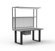 ESD Electrically Height-Adjustable Workbench with Extension - 2