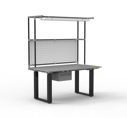 ESD Electrically Height-Adjustable Workbench with Extension - 2