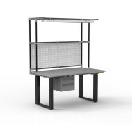 ESD Electrically Height-Adjustable Workbench with Extension - 2
