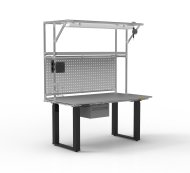 ESD Electrically Height-Adjustable Workbench with Extension - 1