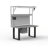 ESD Electrically Height-Adjustable Workbench with Extension - 1