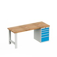 Workshop table with base container HD_01_125