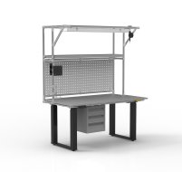 ESD Electrically Height-Adjustable Workbench with Extension