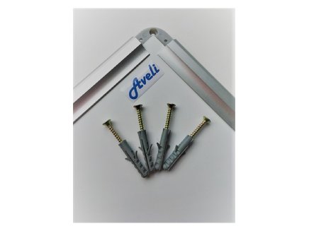 One-piece magnetic board aluminum frame 30x40 cm - 2