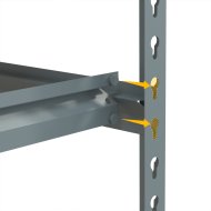 Metal screwless shelf rack REGM_8060183_G - 4
