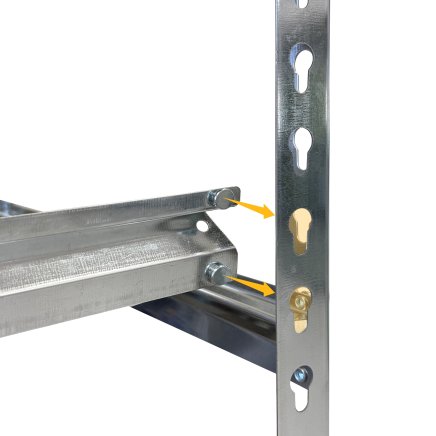 Metal screwless shelf rack REGM_8050183_Z - 5