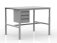 Workshop benches with laminate tops and under-mounted drawer units