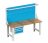 Workshop Benches with Superstructure and Beech Worktop