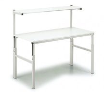 Height adjustable Treston antistatic table with shelf, TPH915 ESD