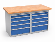 Workshop table with base container RS15_55 - 1