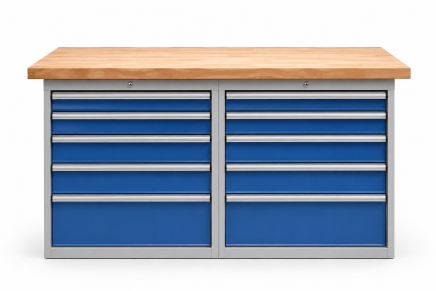 Workshop table with base container RS15_55 - 2