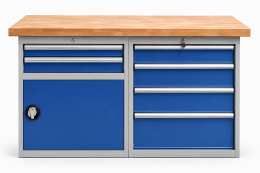 Workshop table with base container RS15_2D4
