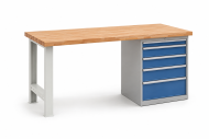 Workshop table with base container RS20_PN5 - 1
