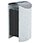 Concrete trash cans
