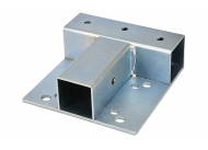 Center Mounting Bracket for Plate-Mount Casters SJ-3-45×45_SV - 1