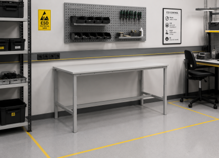 Antistatic Height-Adjustable Table Enprag SPESD, 1500 × 900 mm - 2